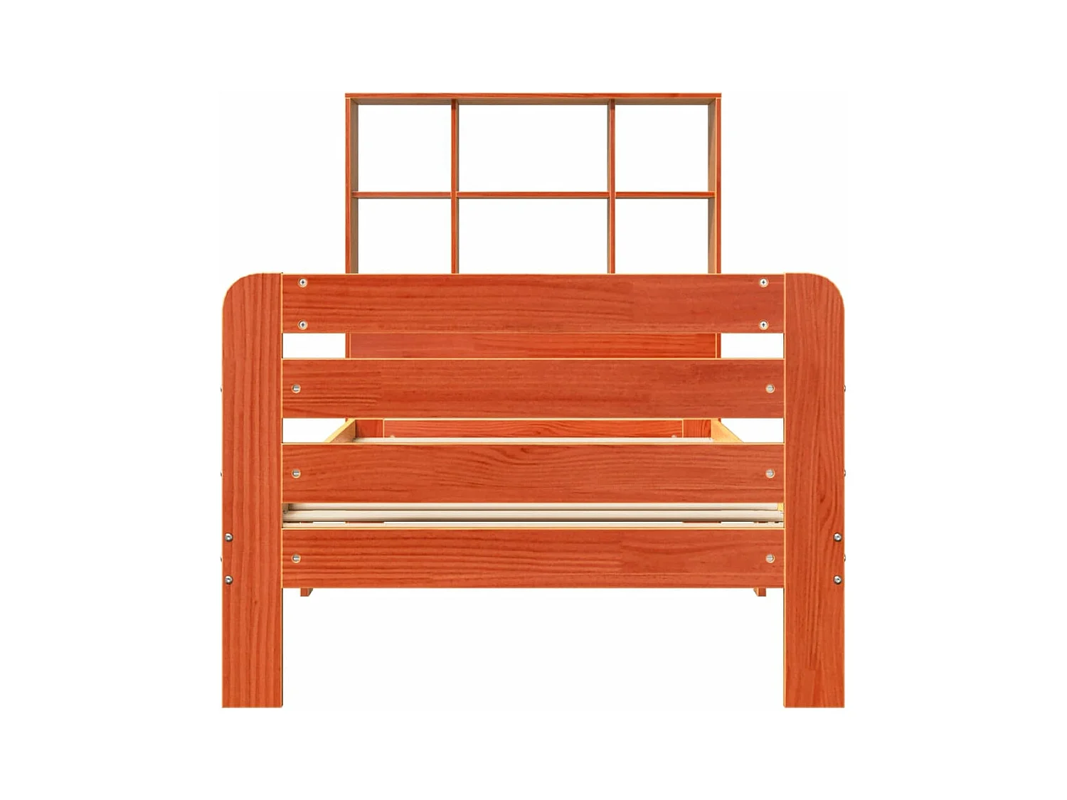 Cadre de lit sans matelas cire marron 75x190 cm bois pin massif