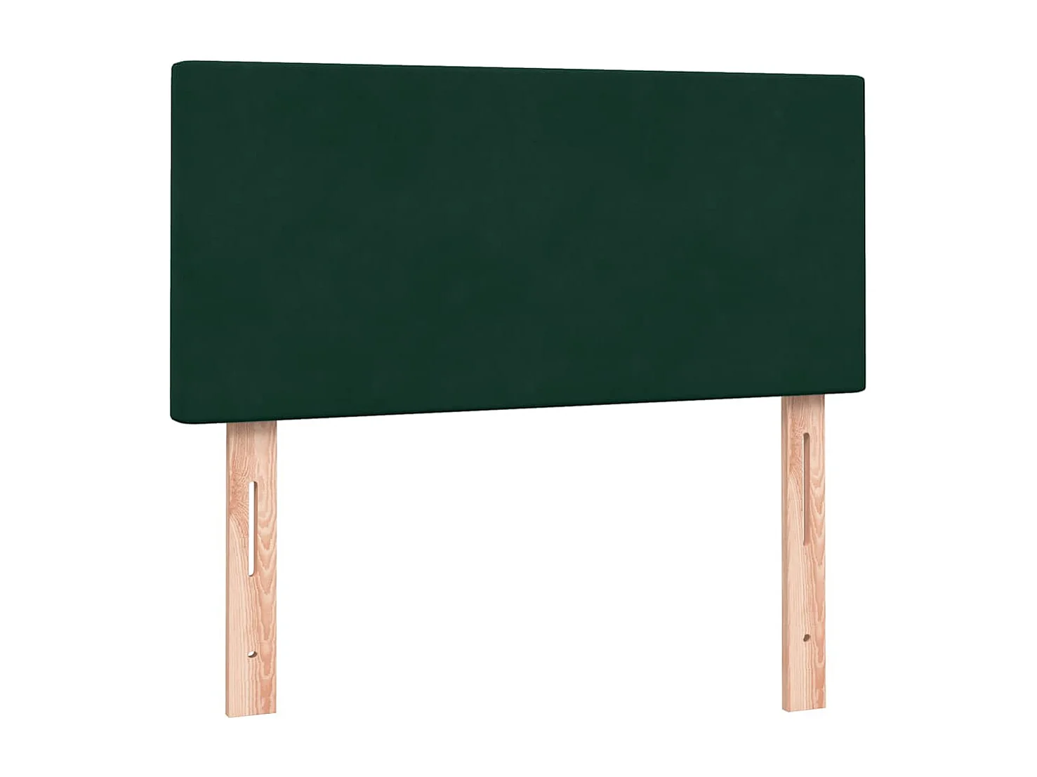Letto a Molle con Materasso e LED Verde Scuro 80x220 cm Velluto