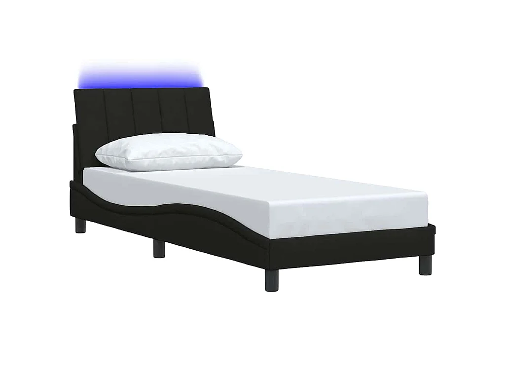 Giroletto senza Materasso Hanko Nero 80x200 cm Tessuto