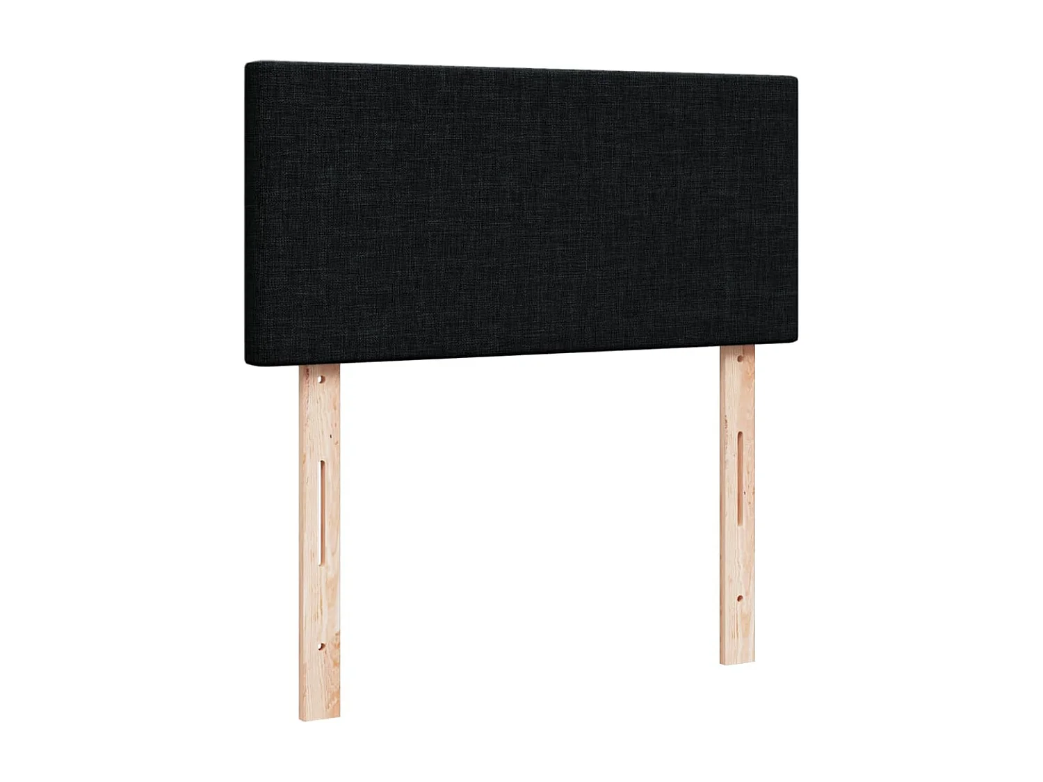 Cama com molas/colchão 80x200 cm tecido preto