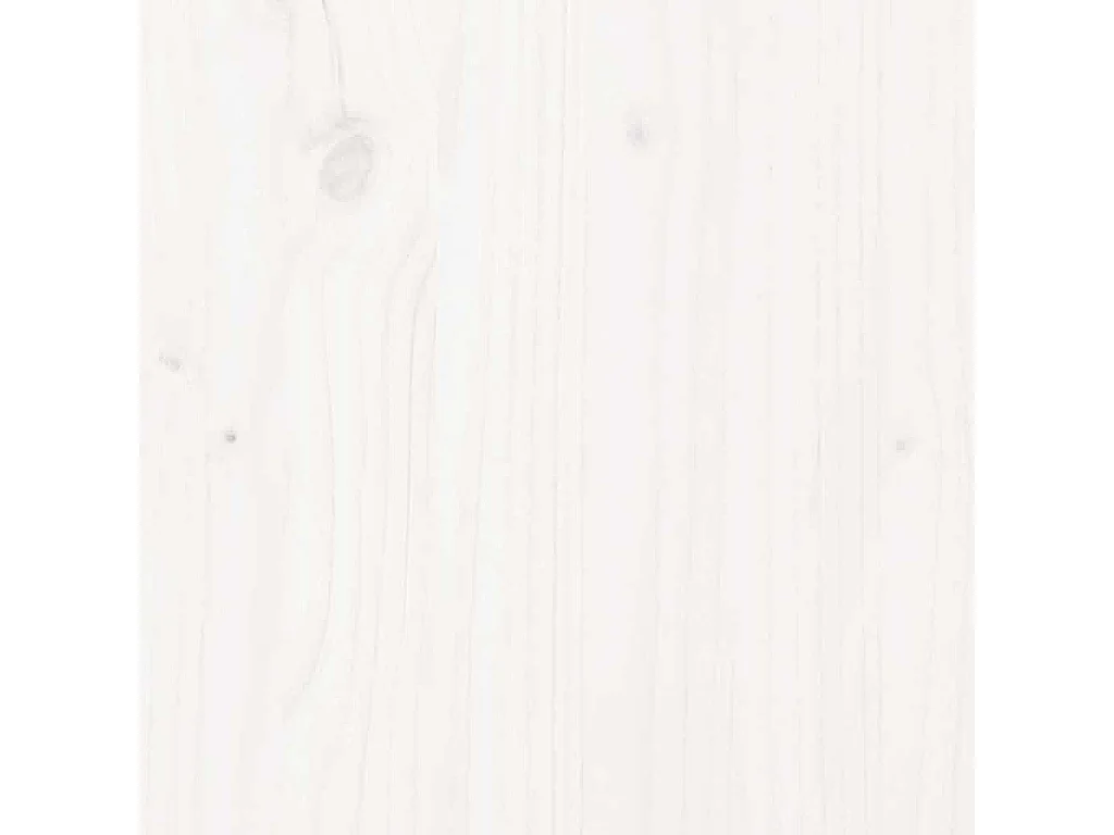 Cadre de lit sans matelas blanc 75x190 cm bois de pin massif