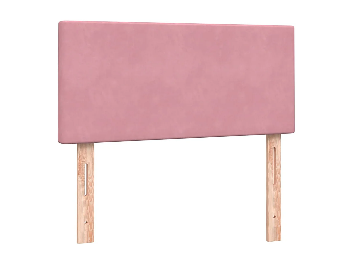 Giroletto a Molle con Materasso Rosa 80x220 cm Velluto