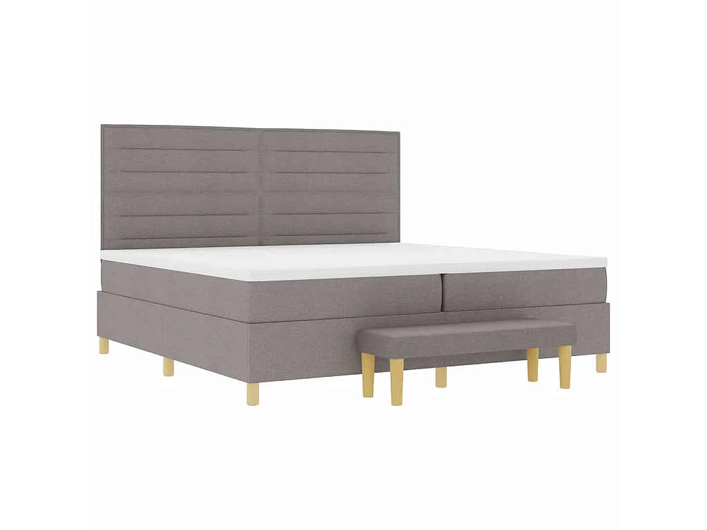 Letto a molle con materasso Talpa 200 x 200 cm Tessuto