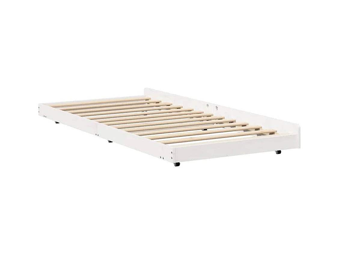 Cadre de lit Blanc 80 x 200 cm Bois de pin massif