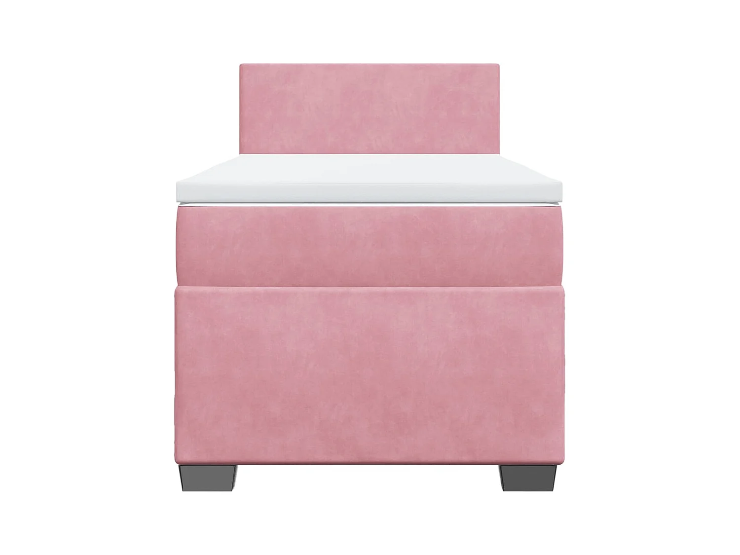 Sommier à lattes de lit et matelas Rose 80x200 cm Velours