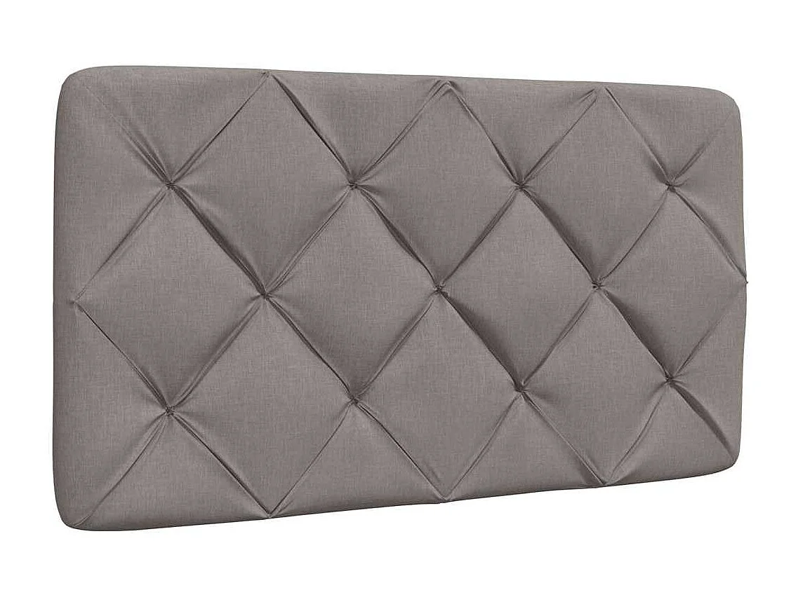 Bettgestell mit LED ohne Matratze Taupe 80x200 cm Stoff