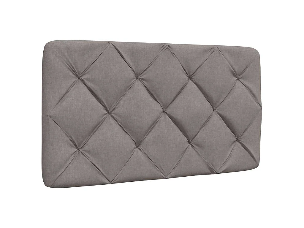 Bedframe met LED zonder matras 80x200 cm stof taupe