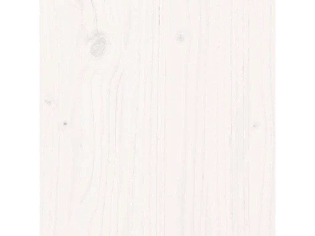 Cama sem colchão 135x190 cm madeira de pinho maciça branco