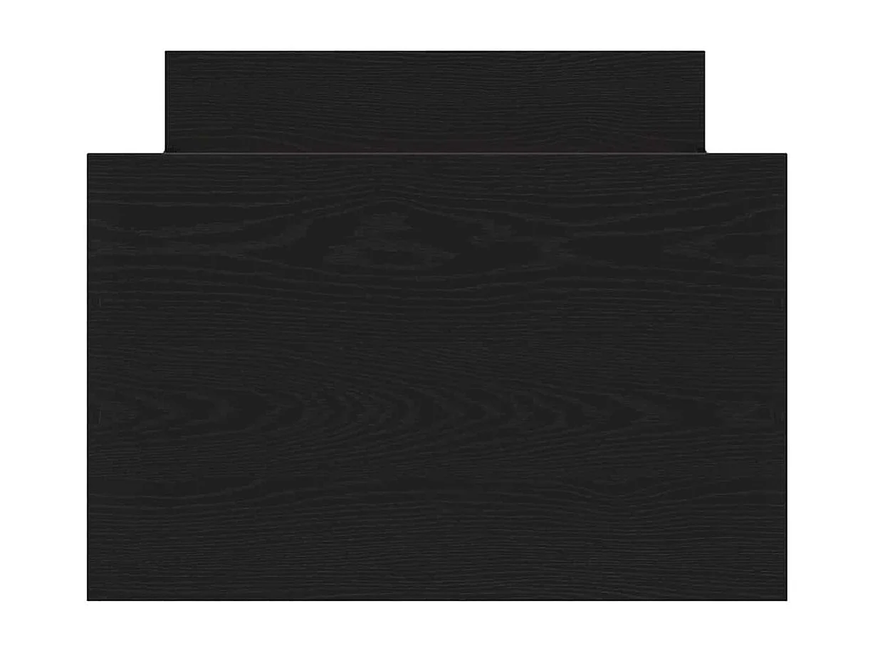 Cadre de lit Chêne noir 193 x 78 x 50 cm Bois d'ingénierie