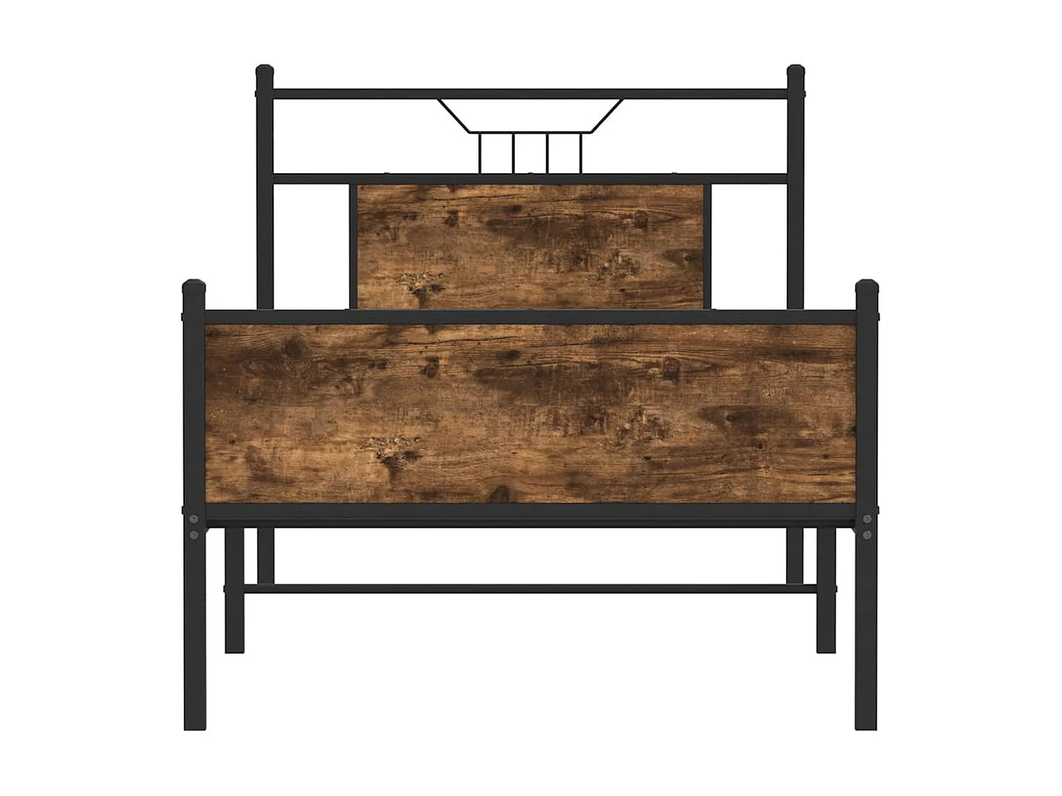 Bedframe zonder matras hout gerookt eikenkleurig 80x200 cm