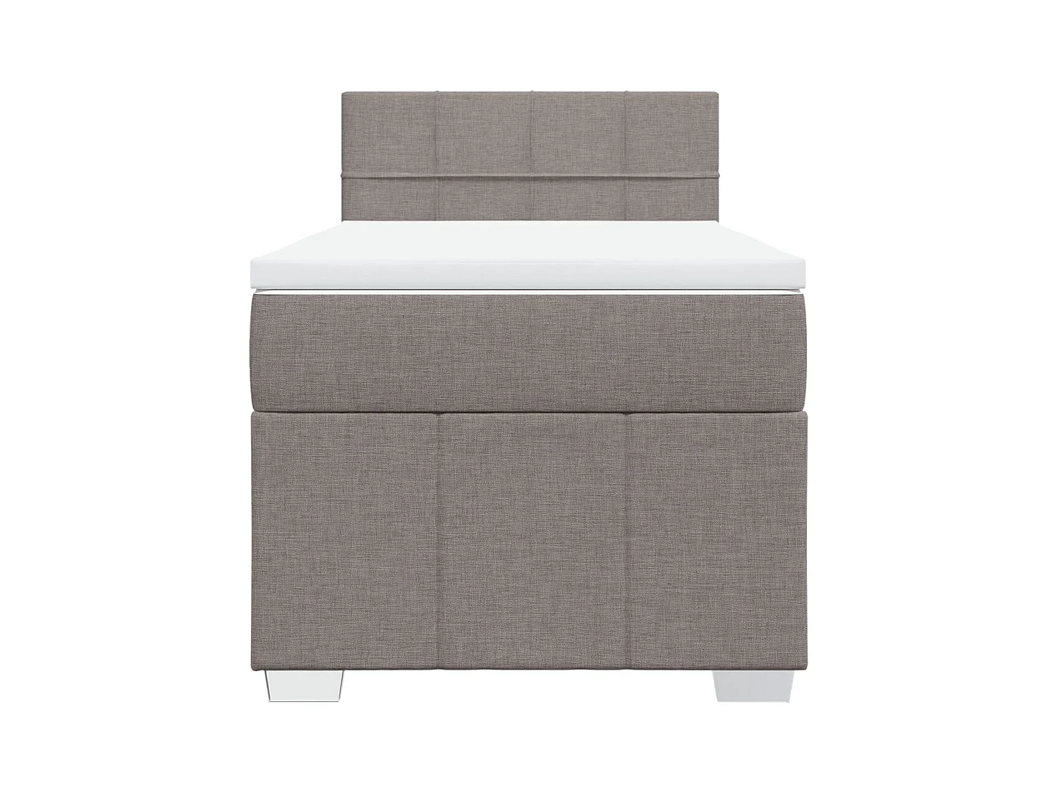 Sommier à lattes de lit avec matelas Taupe 80x200 cm Tissu