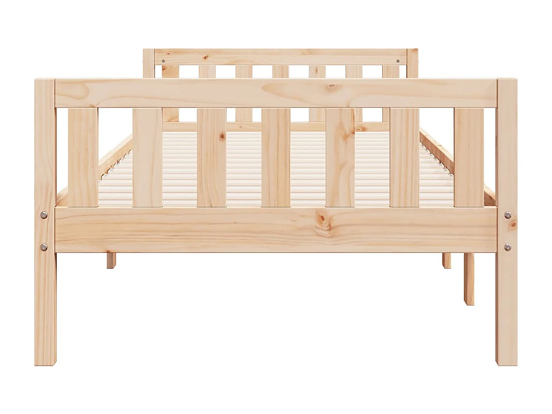 Cama para niños sin colchón madera maciza de pino 75x190 cm