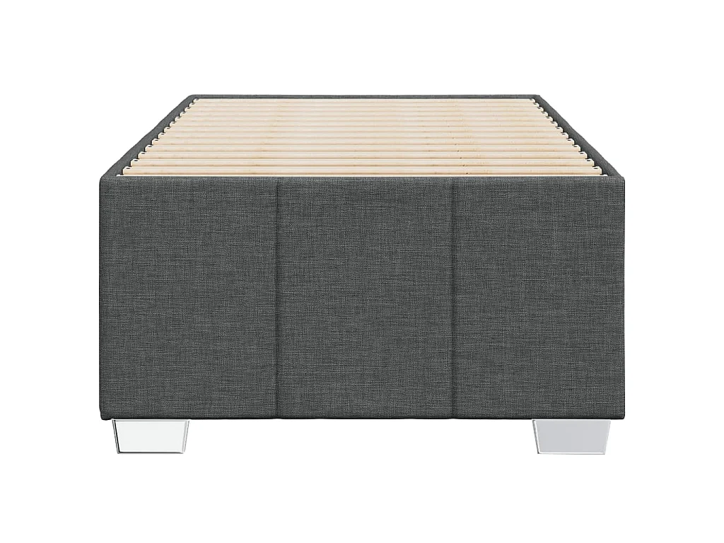 Bedframe zonder matras 80x200 cm stof donkergrijs