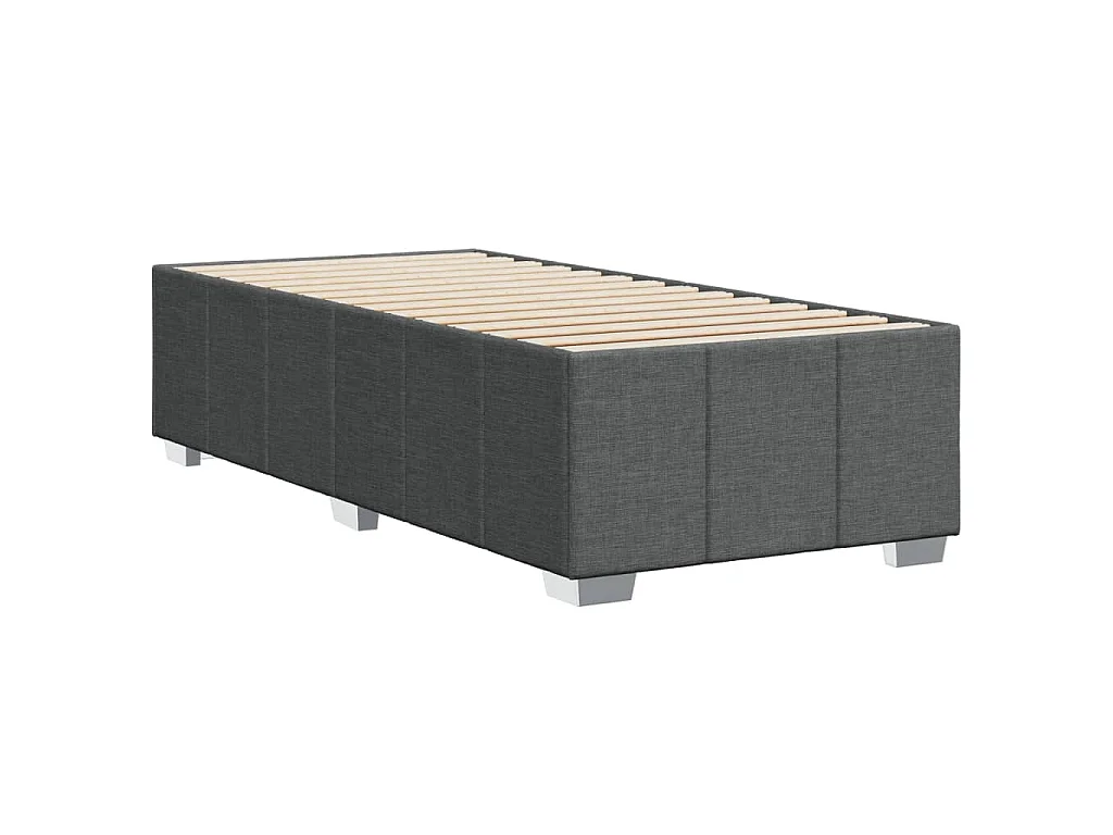 Bedframe zonder matras 80x200 cm stof donkergrijs