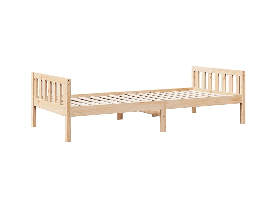 Lit pour enfants sans matelas 80x200 cm bois de pin massif