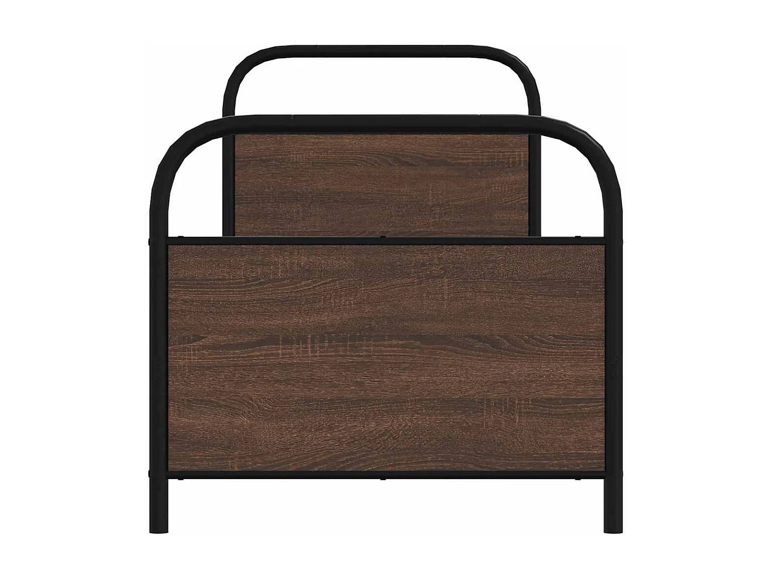 Cadre de lit sans matelas 75x190cm chêne marron bois ingénierie