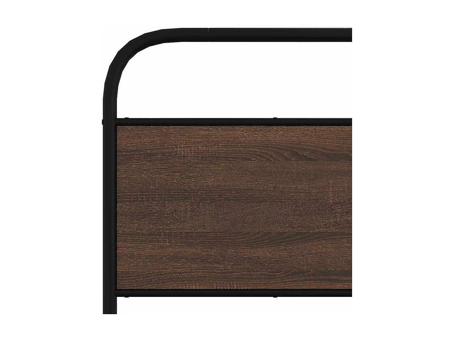 Cadre de lit sans matelas 75x190cm chêne marron bois ingénierie