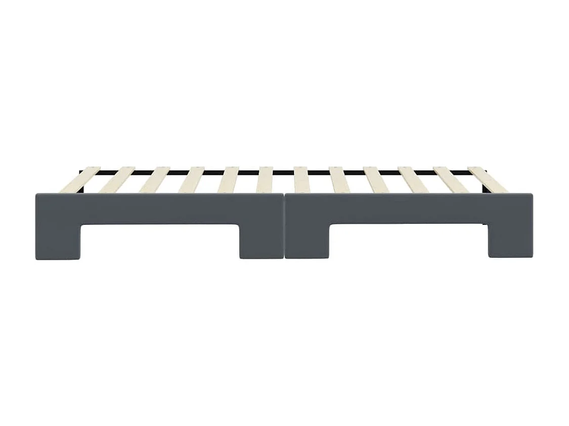 Sofá cama nido terciopelo gris oscuro 80x200 cm