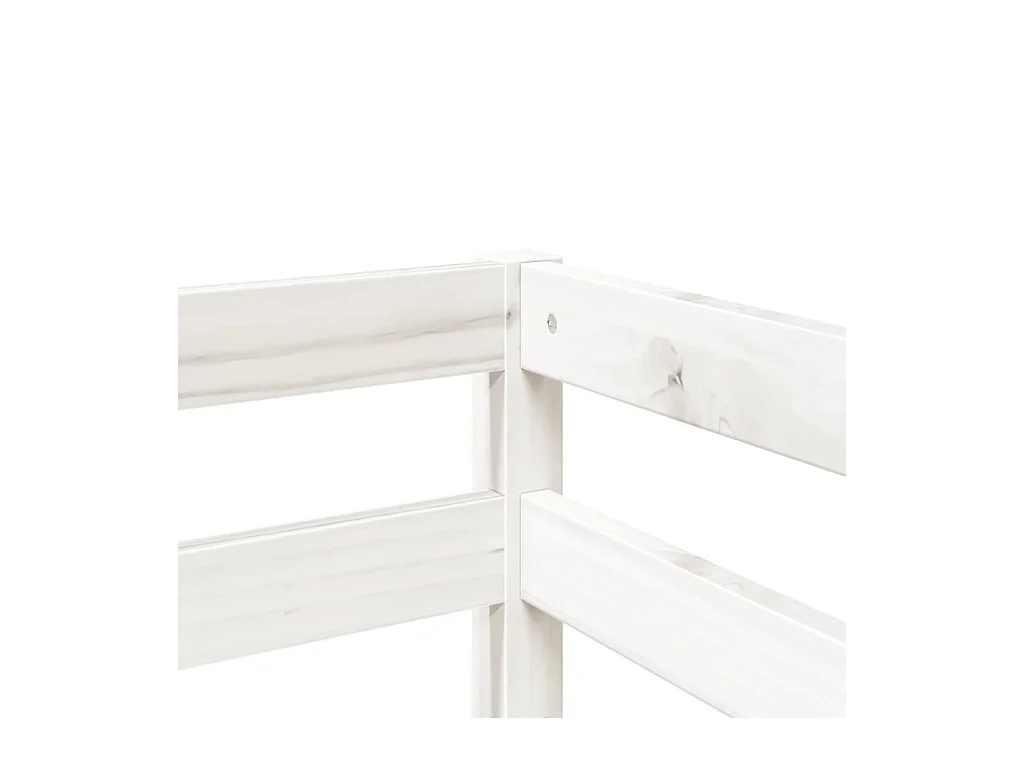 Lit mezzanine d'enfants sans matelas 80x200 cm bois pin massif