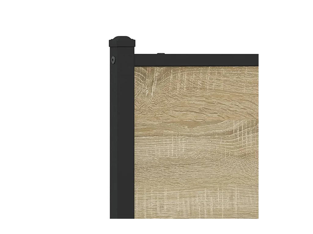 Metallbett ohne Matratze Sonoma-Eiche 80x200 cm