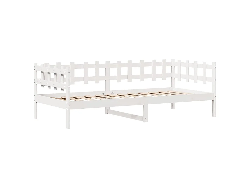 Sofá-cama com gavetas 80x200 cm madeira de pinho maciça