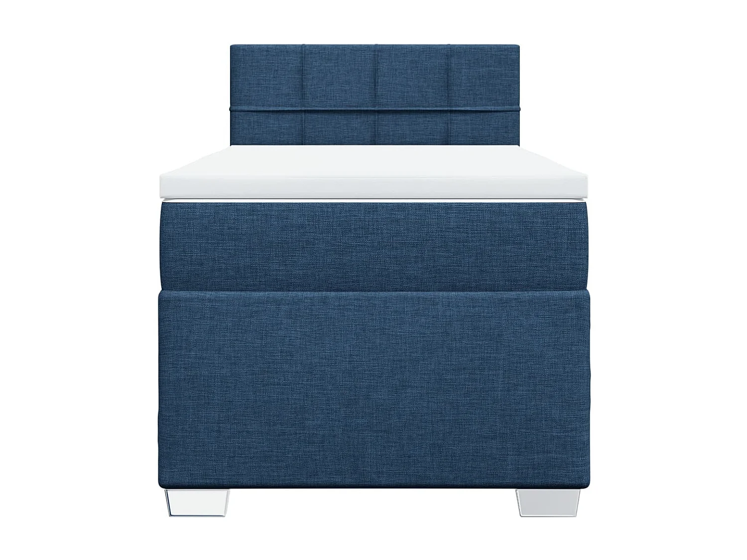 Sommier à lattes de lit avec matelas Bleu 80x200 cm Tissu