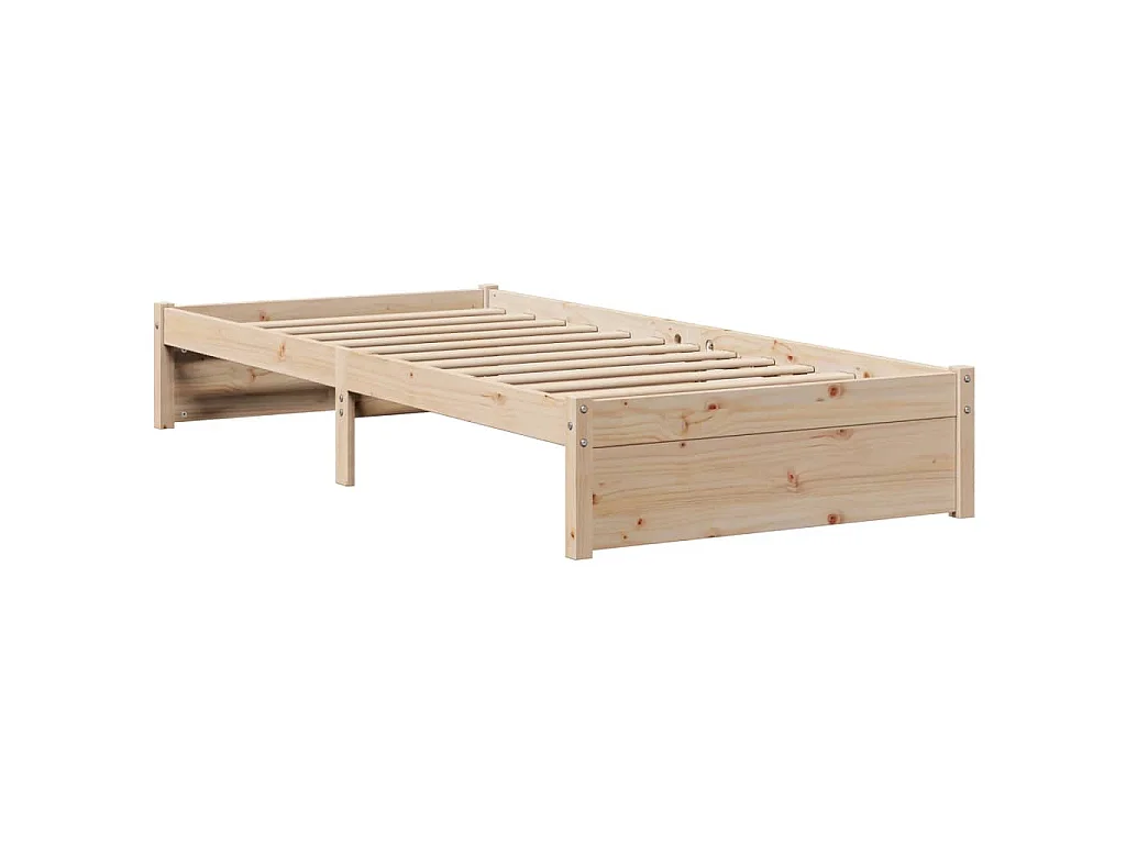 Cadre de lit avec tête de lit sans matelas 75x190 cm