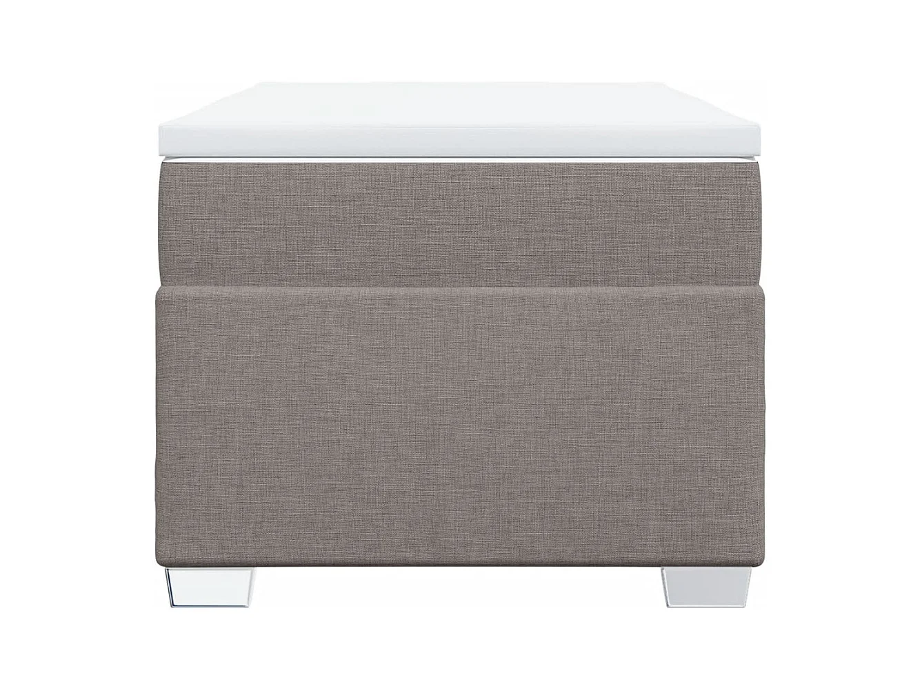 Sommier à lattes de lit avec matelas Taupe 80x200 cm Tissu