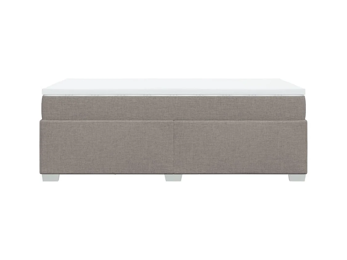 Sommier à lattes de lit avec matelas Taupe 80x200 cm Tissu