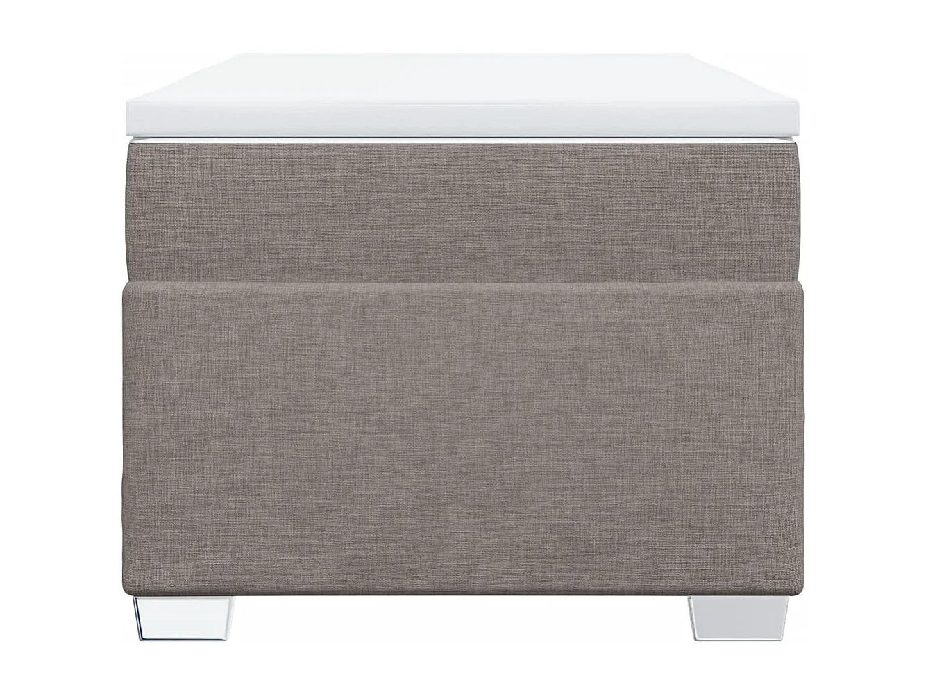 Sommier à lattes de lit avec matelas Taupe 80x200 cm Tissu