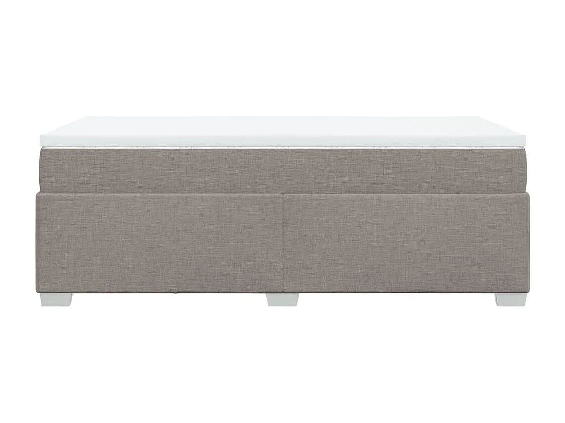 Sommier à lattes de lit avec matelas Taupe 80x200 cm Tissu