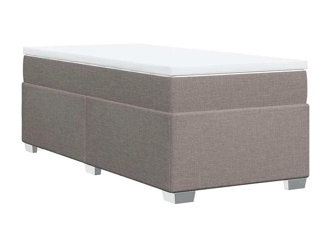 Sommier à lattes de lit avec matelas Taupe 80x200 cm Tissu
