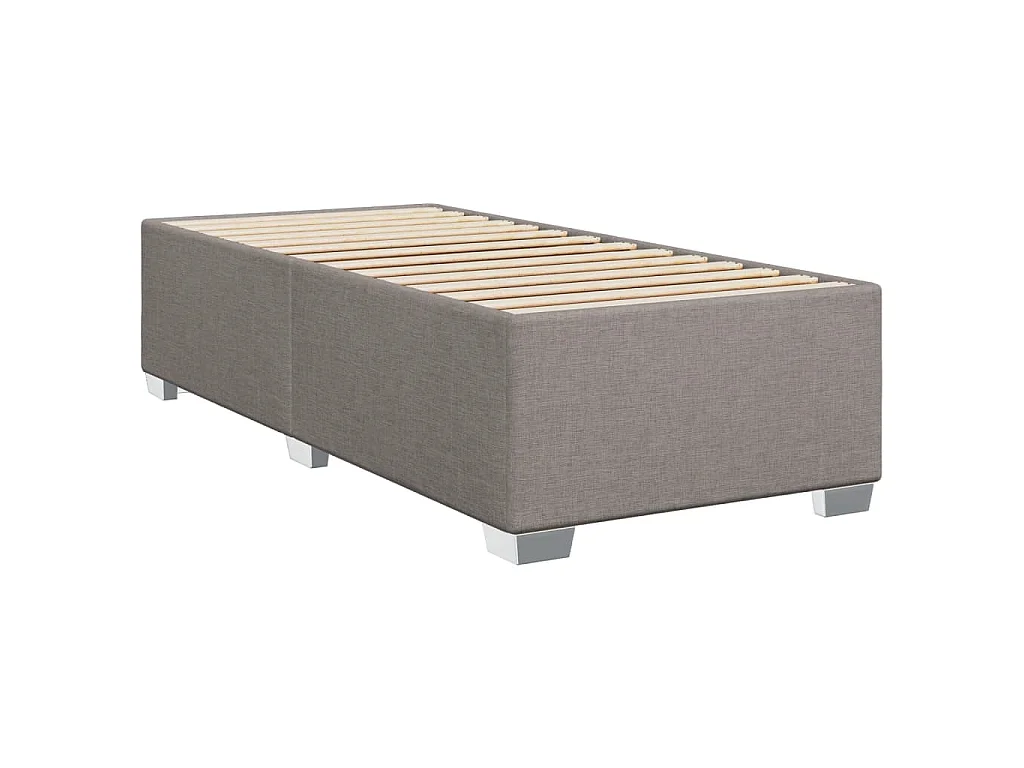 Giroletto a Molle con Materasso Tortora 80x200 cm inTessuto