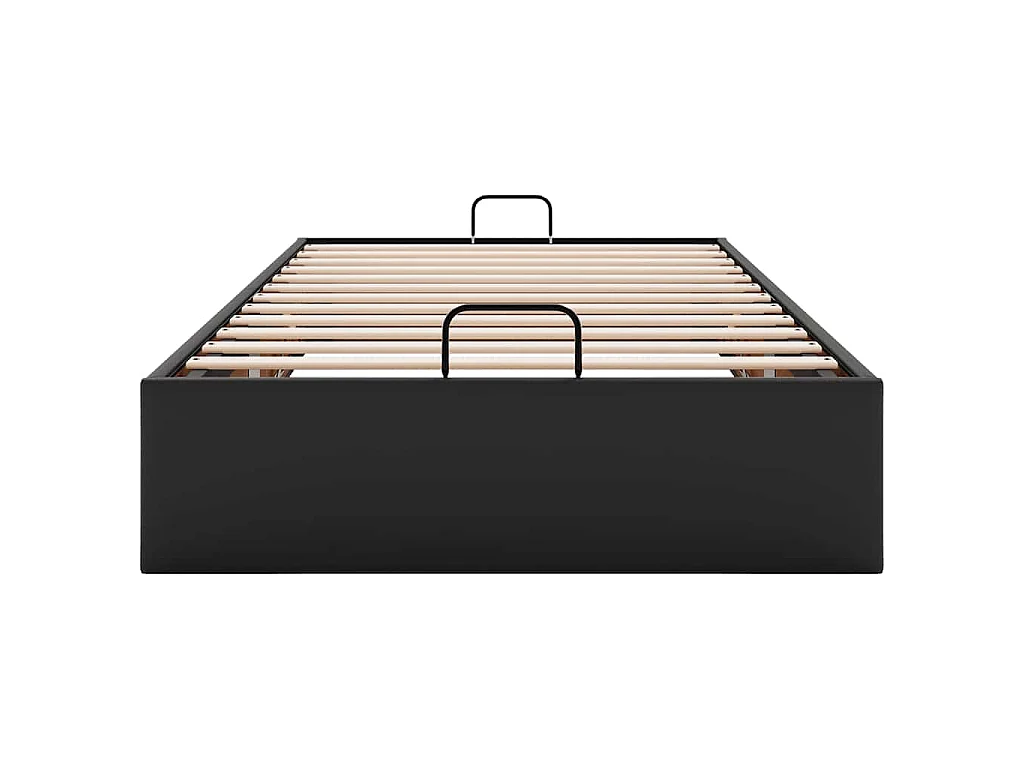 Bedframe zonder matras kunstleer zwart 80x200 cm