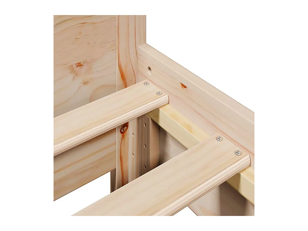 Cadre de lit sans matelas 80x200 cm bois massif de pin
