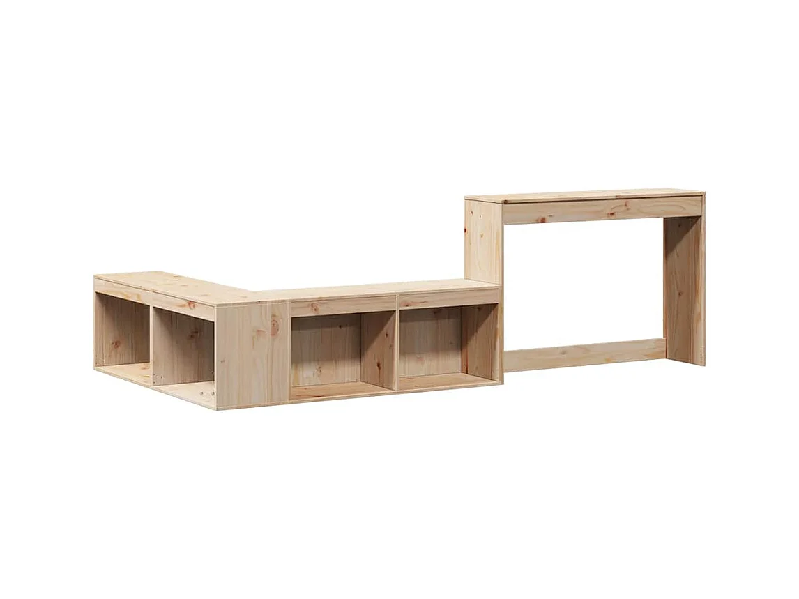 Massivholzbett ohne Matratze 80x200 cm Kiefernholz