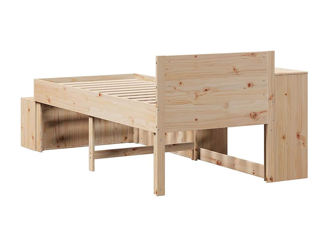 Cadre de lit sans matelas 80x200 cm bois massif de pin