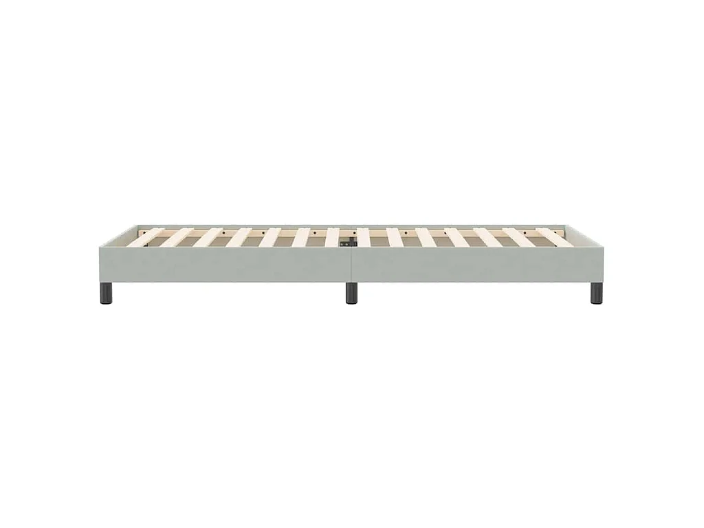 Sommier à lattes de lit sans matelas gris clair 80x220 cm
