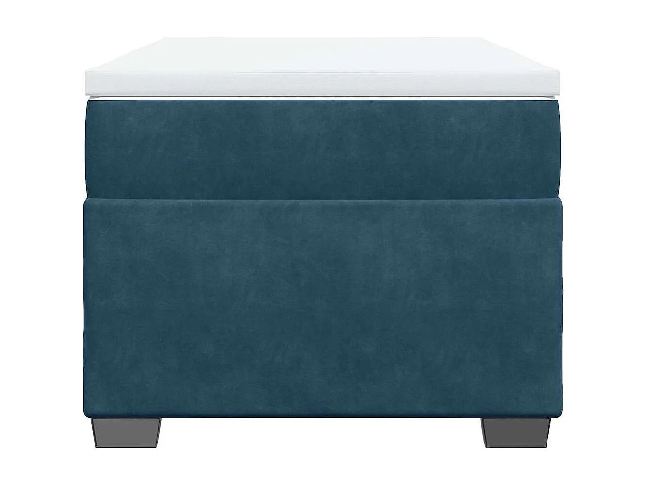 Sommier à lattes de lit et matelas Bleu foncé 80x200 cm Velours