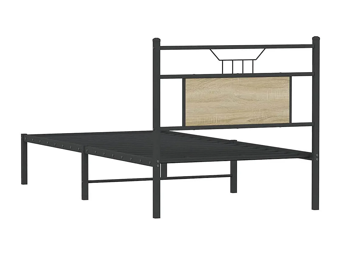 Bettgestell ohne Matratze Sonoma-Eiche 75x190 cm Holzwerkstoff