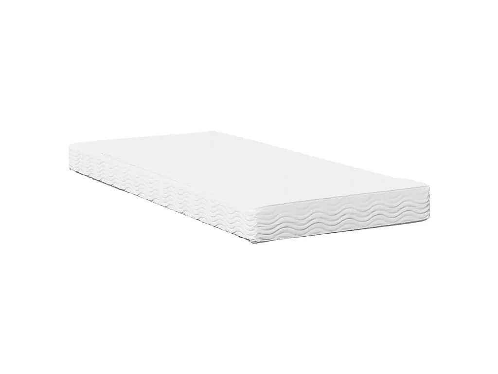 Lit de jour avec matelas blanc 80x200 cm bois de pin massif