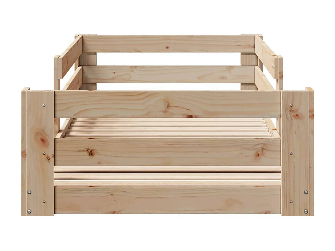 Cadre de lit sans matelas 75x190 cm bois de pin massif