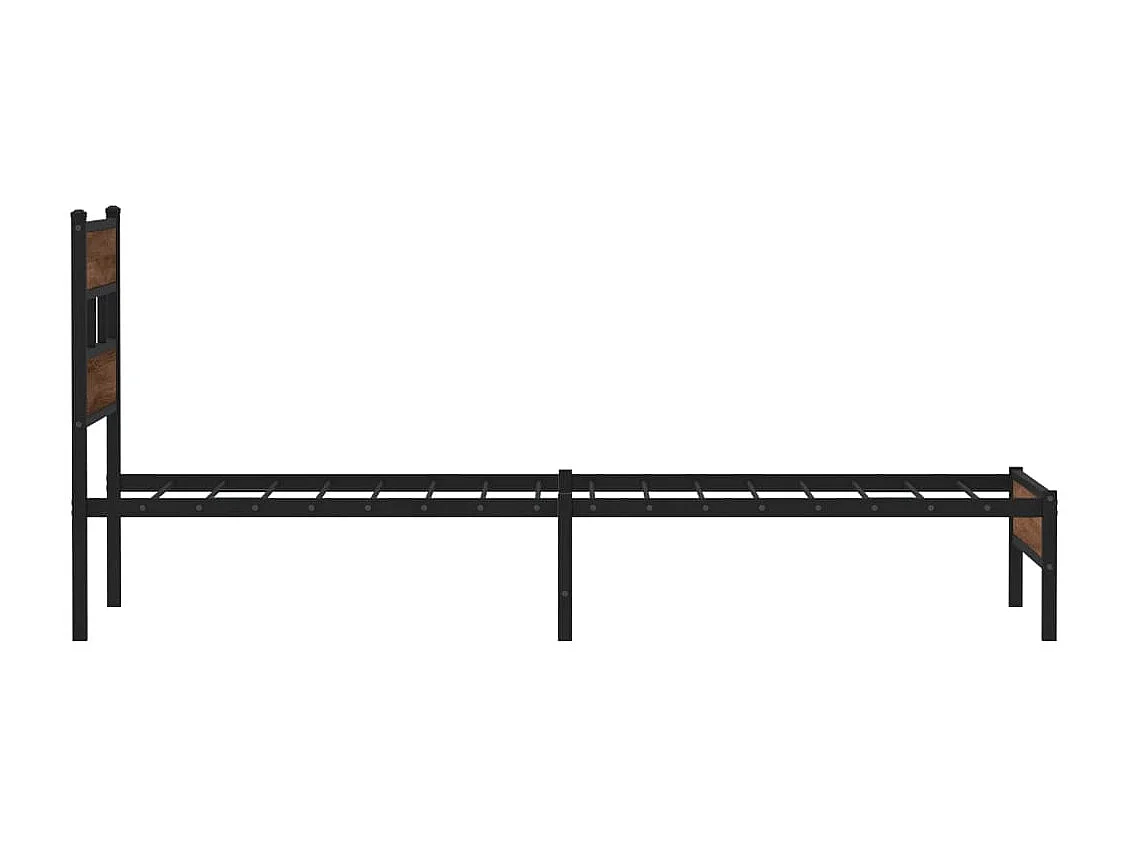 Cadre de lit sans matelas chêne marron 80x200cm bois ingénierie