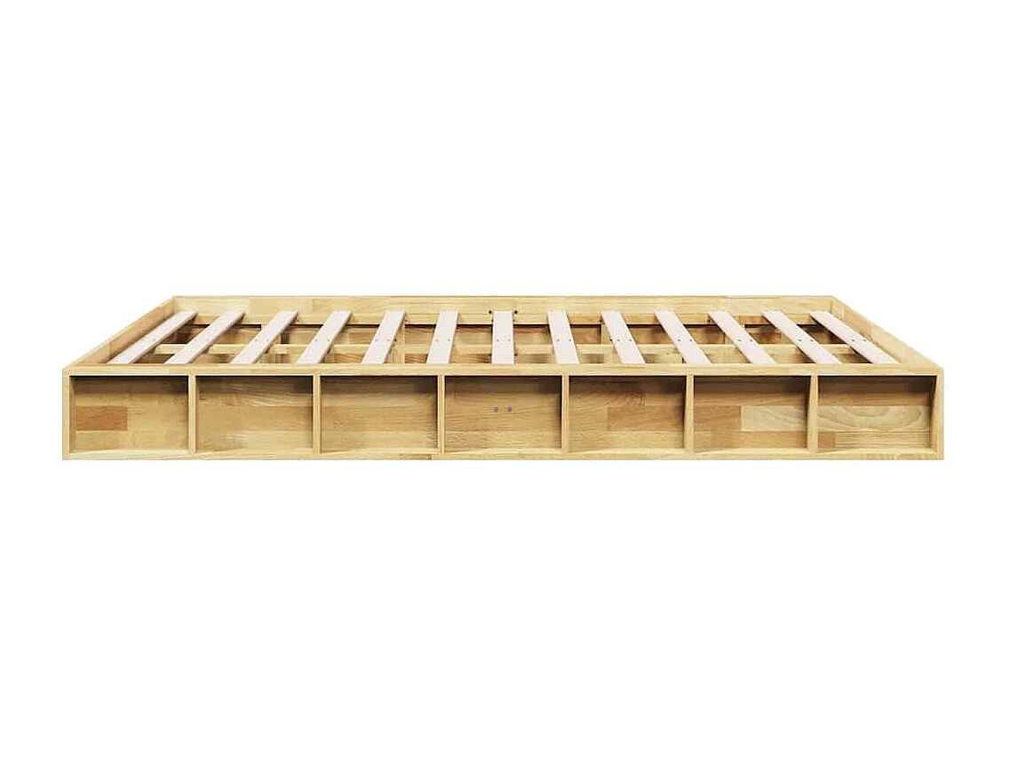 Bedframe zonder matras 135x190 cm massief hout eiken