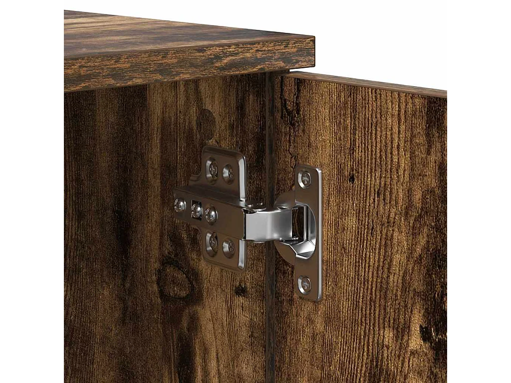 Bettrahmen Geräucherte Eiche 70 x 190 cm Holzwerkstoff