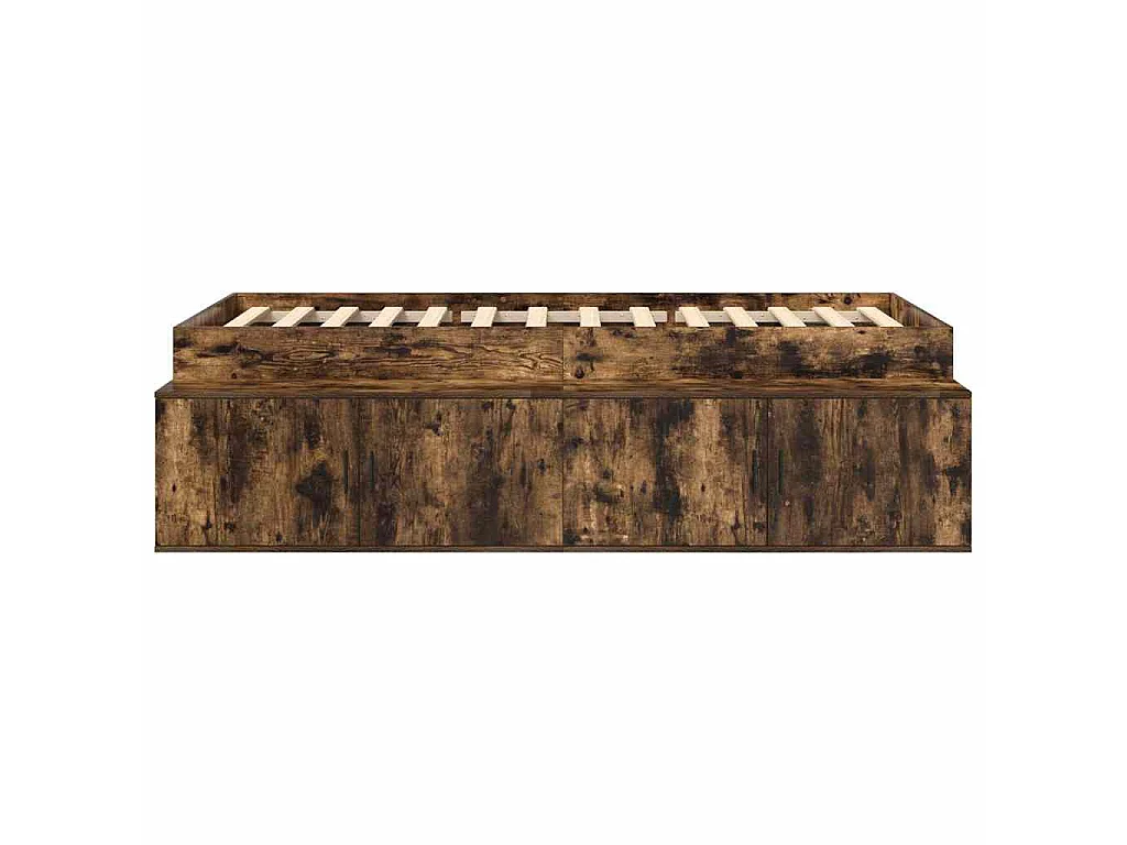 Cadre de lit Chêne fumé 70 x 190 cm Bois d'ingénierie