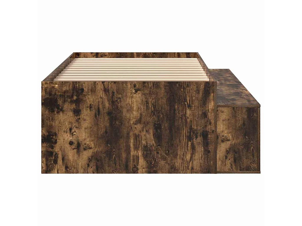 Cadre de lit Chêne fumé 70 x 190 cm Bois d'ingénierie