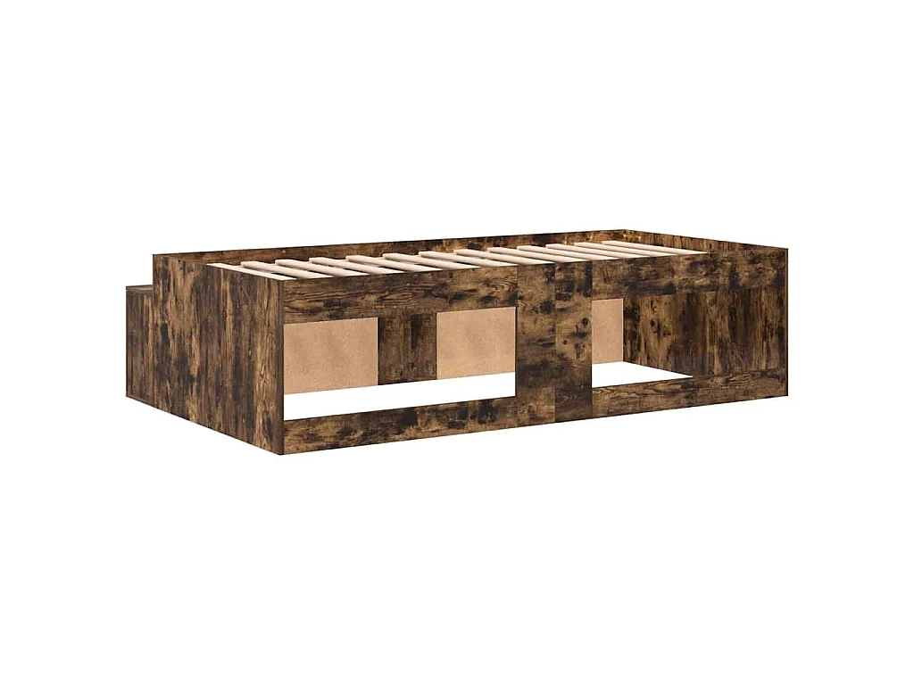 Cadre de lit Chêne fumé 70 x 190 cm Bois d'ingénierie