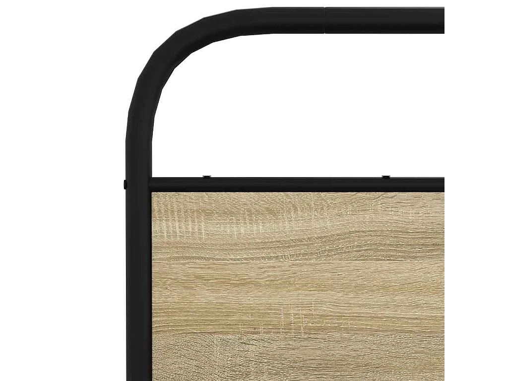 Cadre de lit sans matelas 135x190 cm chêne sonoma