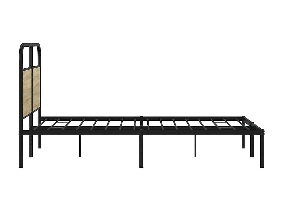 Cadre de lit sans matelas 135x190 cm chêne sonoma